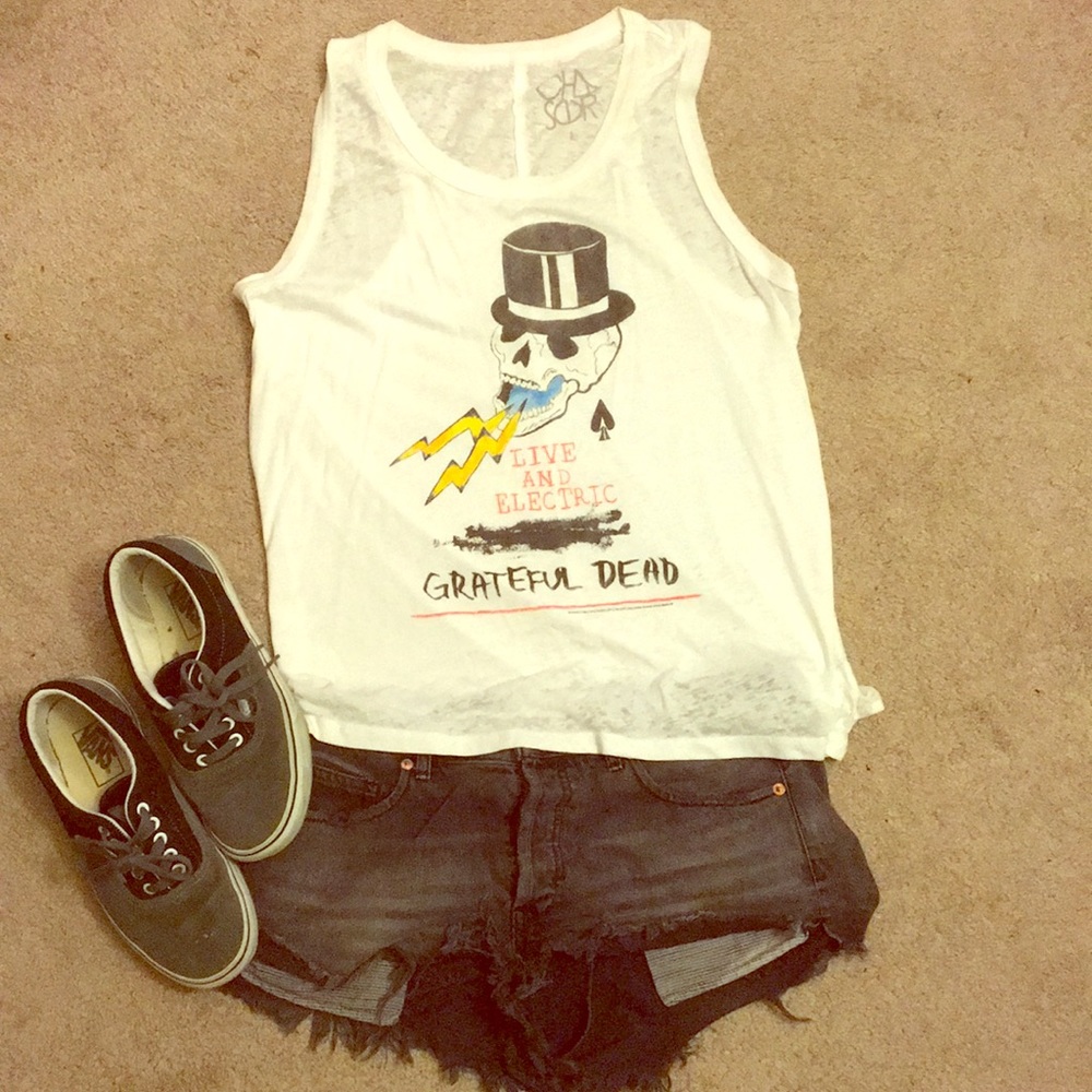 Grateful Dead Live & Electric Tank by Chaser